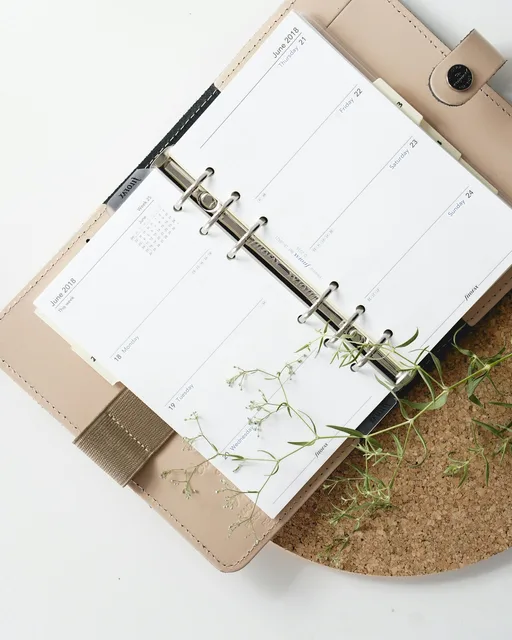 Journal with dates
