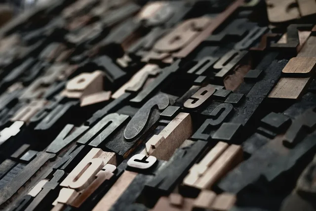 Typeset letters