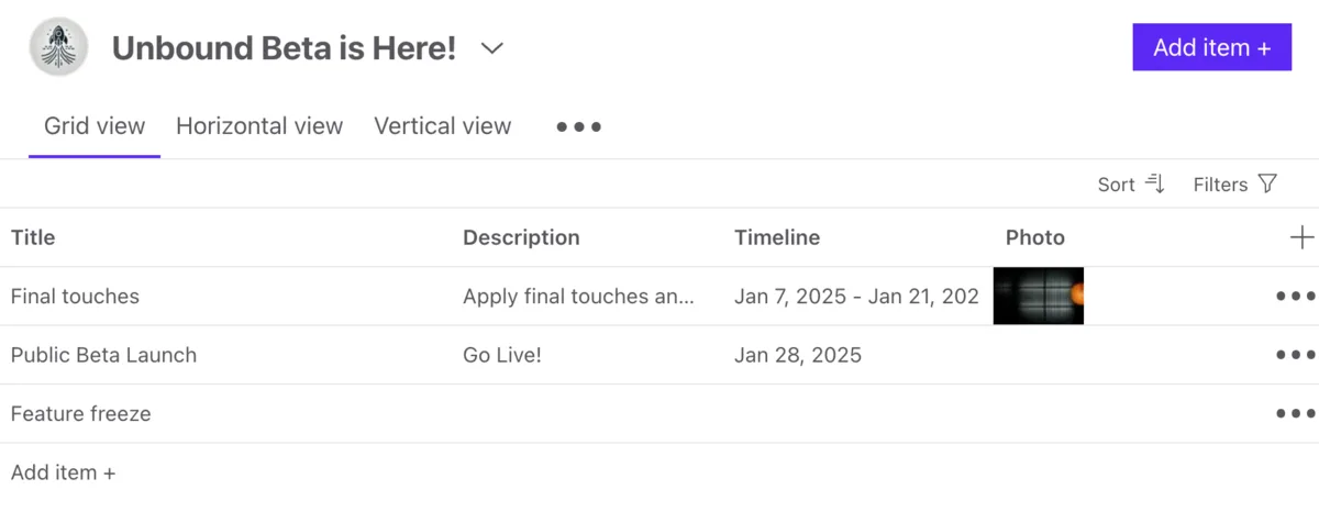 The brand-new grid-view.